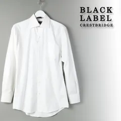 新品 BLACK LABEL CRESTBRIDGE ブラックレーベル・クレストブリッジ  シャドーストライプセミワイドカラーシャツ コットンドレスシャツ ビジネスシャツサンプル品 M #044