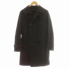マッキントッシュ ロンドン MACKINTOSH LONDON トレンチコート コットン コート ダブル 38 M ネイビー 紺 /☆G