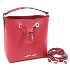  マイケルコース 2WAYハンドバッグ レッド レザー