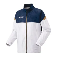 ヨネックス　ユニ裏地付きウィンドウォーマーシャツ　ホワイト　Mサイズ/70106Y