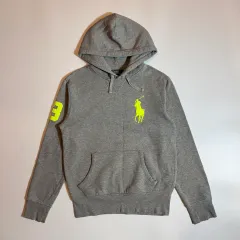 ポロ ラルフローレン ビックポニー グレー フードT
