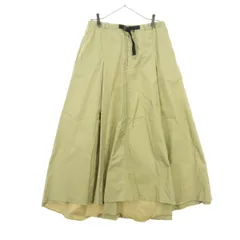 niko and... ニコアンド Dickies ディッキーズ コラボ ワンポイントロゴ ロング丈 ギャザースカート M ベージュ レディース 古着