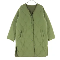 ROSE BUD ローズバッド 長袖 中綿 ノーカラー キルティングコート F カーキ レディース 古着