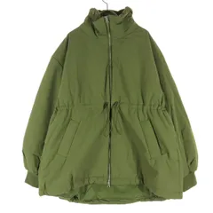 美品 AZUL by moussy アズールバイマウジー 長袖 中綿ジャケット FREE カーキ レディース 古着