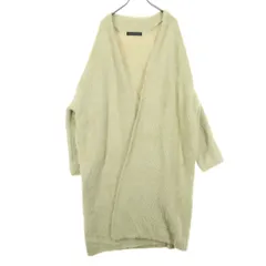 美品 YVON INED N.vague イヴォンイネドヌーヴェルヴァーグ 長袖 シャギー ガウンコート 9 ベージュ系 レディース 古着
