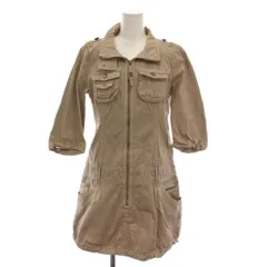バーバリーブルーレーベル BURBERRY BLUE LABEL ワンピース ミニ 七分袖 38 ベージュ /YM