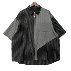 【中古品】HARE ハレ SAIKOUCHIKU SS STRIPE SHIRT HA020901AD 再構築 ショートスリーブ ストライプ シャツ 半袖 トップス 【147-260214-as-09-izu】