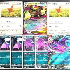 ポケモンカード　メガミミロップex.ロケット団のクロバットex進化ラインセット