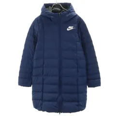 NIKE ナイキ ダウンコート XL ネイビー レディース 古着