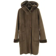 JOURNAL STANDARD ジャーナルスタンダード フェイク ムートンコート M ブラウン レディース 古着