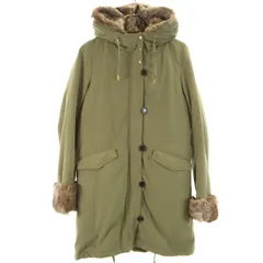 SHIPS シップス ライナー付き モッズコート 36 カーキ レディース 古着