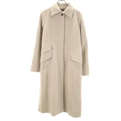 TOMORROWLAND トゥモローランド 日本製 アンゴラブレンド ロングコート 40 グレー レディース 古着