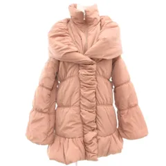 セシルマクビー CECIL McBEE ダウンジャケット コート  M ピンク ギャザー /RG ■GY58