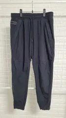 XL アンダーアーマー ブラック スポーツウェア ナイロン x フリース ブレンド ストレッチ ジョガーパンツ XL
