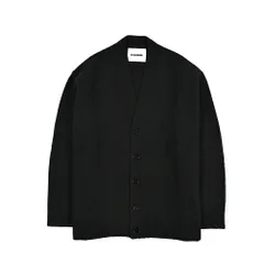 JIL SANDER ジルサンダー / ニットカーディガン ミドルゲージ 春夏 秋 3シーズン メンズ ウール 100% ブラック イタリア製 435364のサムネイル
