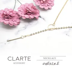 ネックレス ペンダント ネックレス バー 華奢 ゴールド サークル 円 ゴールド シルバー a0038