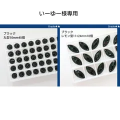 いーゆー様専用●ガラスビジュー★★ブラック2種類　　　新体操の衣装に