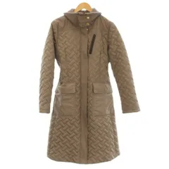 コールハーン COLE HAAN 中綿 キルティングコート ロング コート M ライトブラウン 35JO2032 /☆G