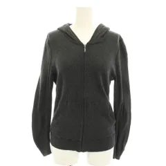 ヒステリックグラマー HYSTERIC GLAMOUR ニットパーカー ジップアップパーカー 長袖 バックプリント ヒスガール FREE チャコールグレー 0113ND01 /YT