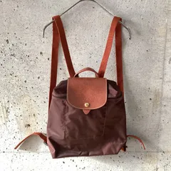 Longchamp ロンシャン　プリアージュ　リュック　茶色