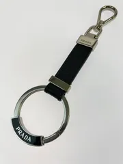 【中古品】PRADA プラダ SAFFIANO 2PP042 サフィアーノ キーリング レザー 【183-260214-SH-18-min】