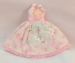 bao et bao ネオブライスサイズ ドール衣装　ピンク系　バラ柄　ワンピース