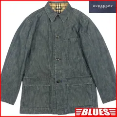 BURBERRY LONDON バーバリーロンドン カバーオール L デニムジャケット ノバチェック 日本製 ジャケット ブルゾン ジャケット_ブルゾン_サイズL一覧←SEULB屋着古← TY4330