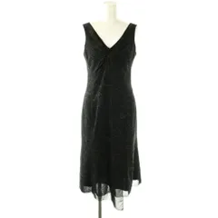 23区 オンワード樫山 ノースリーブワンピース ドレス 38 ブラック /ES ■GY60