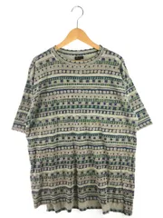 【中古品】Gramicci グラミチ 80's VINTAGE S/S T-SHIRT 80年代 ヴィンテージ ショートスリーブ Tシャツ 総柄 グラミチボーダー USA製 半袖 トップス 【146-250902-yy-15-tag】
