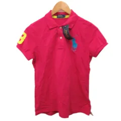 ポロ ラルフローレン POLO RALPH LAUREN タグ付き ポロシャツ 半袖 ビッグポニー ロゴ刺繍 M ピンク