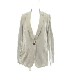 インディヴィ INDIVI テーラードジャケット 上着 40 グレー 無地 ノッチドラペル 長袖 /LP ■GY60