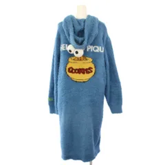 ジェラートピケ gelato pique セサミストリート クッキーモンスター ルームウェア 部屋着 ワンピース ロング 長袖 フリース ONE 青 SSMWNO235403 /TK