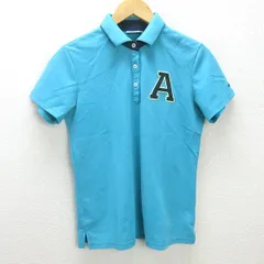 g■アディダス/adidas GOLF 半袖ポロシャツ/鹿の子地【OT】青/men's/97【中古】■