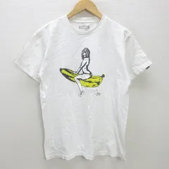 g■エクストララージ/XLARGE プリントTシャツ/コットン【M】白/men's/84【中古】■