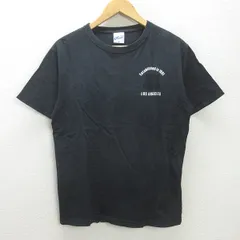 g■エクストララージ/XLARGE プリントTシャツ/コットン【M】黒系/men's/85【中古】■