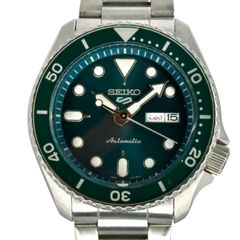 SEIKO 5 自動巻き 腕時計エメラルドグリーンスケルトン国産品【お値引き中】 SEIKO 5 自動巻き 腕時計エメラルドグリーンスケルトン国産品【お