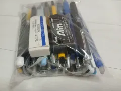 学用品 まとめ / ファン 23本 シャープペンシル 5本 (+シャープペンシル芯、コンサイエンスペン、ジウ(JIWOO))
