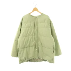 アダムエロペ Adam et Rope' テントシルエットダウンライク中綿ジャケット F ミントグリーン /DO ■OS