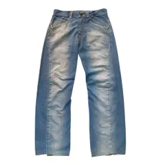 00s Levi's ユーロ ルーマニア製 立体裁断 エンジニア ボタンフライ アイスブルー W36L32 No.S133