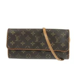 【中古品】LOUIS VUITTON ルイ・ヴィトン モノグラム ポシェット ツイン GM M51852 ショルダーバッグ カバン 【179-230108-hi-30-tag】
