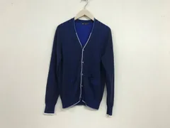 本物メンズメルローズMEN’SMELROSEニットセーターカーディガン長袖メンズサーフアメカジビジネススーツモードドレスゴルフL紺ネイビー4