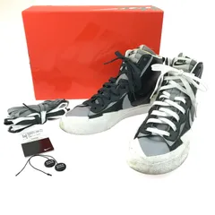 【現状渡し品】NIKE ナイキ × SACAI サカイ コラボ BLAZER MID BV0072-002 ブレーザー MID スニーカー 靴 【160-250512-hi-08-tag】