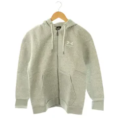 アンダーアーマー UNDER ARMOUR UAエッセンシャル フリース フルジップ パーカー 裏起毛 M グレー /CX ■OS