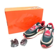 【中古品】NIKE ナイキ × SACAI サカイ × UNDERCOVER アンダーカバーX LDWAFFLE 'MIDNIGHT SPRUCE UNIVERSITY RED DJ4877-300 スニーカー 靴 【160-250828-rt-11-tag】