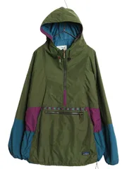 【お得なクーポン配布中!】 90s USA製 エルエルビーン 中綿 ナイロン アノラック パーカー ジャケット メンズ L / オールド マウンテンパーカー プルオーバー ブルゾン