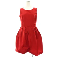 ミスジェイ MISSJ ワンピース 38 赤 ラウンドネック ノースリーブ バルーンシルエット /GG ■GY60