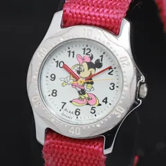 QZ セイコー アルバ ディズニー ミニーマウス V501-0420 白文字盤 レディース腕時計 2000000 NSK KRK