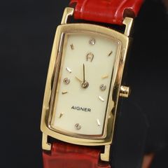 AIGNER Amalfi A32200 蹄型 腕時計 ゴールド ブラウン - メルカリ