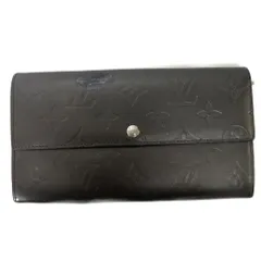 ルイヴィトン LOUIS VUITTON モノグラム マット ポルトフォイユサラ 長財布 ロングウォレット 小銭入れ 札入れ M65142 ブラック ■GY06