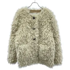 ohotoro オオトロ Bear Mustang Jacket フェイクファージャケット コート  アイボリー Fのサムネイル